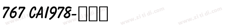 767 CAI978字体转换